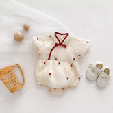 Baby Girl Rose Cheongsam Short Sleeve Bodysuit