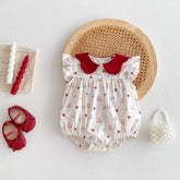 Baby Girl Bunny & Mushroom Print Bodysuit