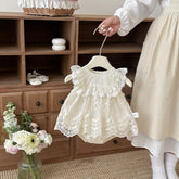 Baby Girl Scallop Lace Bodysuit Dress