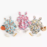 2 Pc Baby Girl Floral Pattern Top & Shorts Set