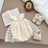 Baby Girl Summer Sheer Rosette Tulle Dress