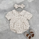 2 Pc Baby Girl Ditsy Floral Bodysuit