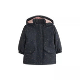 Girl Fleece Mini Hearts Print Jacket