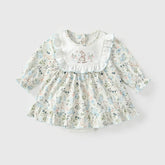 Baby Girl Spring Rabbit Long Sleeve Dress