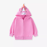 Girls Light Unicorn Hoodie