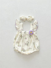 2 Pc Baby Girl Lavender Bodysuit with Headband