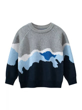 Boys Wavy Scenic Knit Sweater