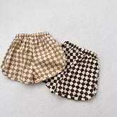 Boys Checker Pattern Shorts