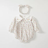 2 Pc Baby Girl Spring Floral Print Bodysuit