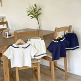 2 Pc Baby Boy Sailboat Style Shorts Set
