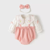 2 Pc Baby Girl Tulip Bodysuit w/Headband