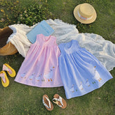 Girls Gingham Mother Goose Dress