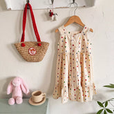 Girls Whimsical Polka Dot Sun Dress
