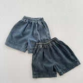 Boys Wide Leg Denim Shorts