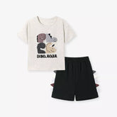2 Pc Boys Dinosaur Tee & Shorts Set