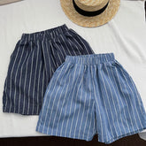 Boys Vertical Stripe Shorts