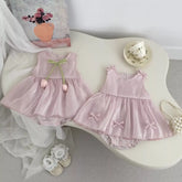 Baby Girl Lavender Satin Tulip Dress