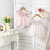Baby Girl Vertical Stripes Smocked Dress