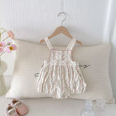 Baby Girls Vintage Flora Vine Overall Bodysuit