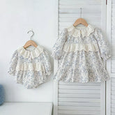 Girls French Style Lace Collar Bodysuit or Dress