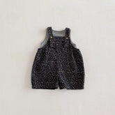 2 Pc Unisex Leopard Overall & Tank Top Set