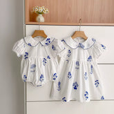 Girls Wild Flowe Embroidered Motif Bodysuit or Dress