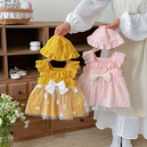 2 Pc Baby Girl 3D Butterfly Mesh Dress w/ Hat