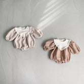 Baby Girl Bubble V Bib Bodysuit