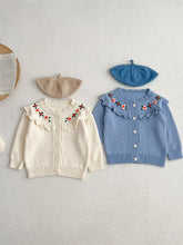 Baby Girl Flower Embroidered Cardigan