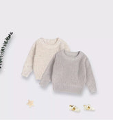 Unisex Baby Speckled Knit Crewneck Sweater