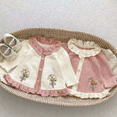 Baby Girl Darling Bouquet Knit Sweater