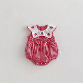 Baby Girl Strawberry Gingham Bodysuit