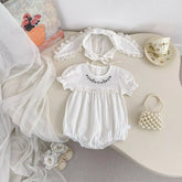 2 Baby Girl Ruffle Bunny Bodysuit and Ears Set