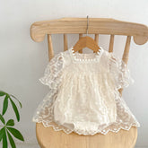 Baby Girl Lace Romantic Sheer Bodysuit