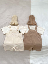 Baby Boy Cotton Overall Shorts