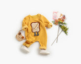 Baby Cute Food Button Romper