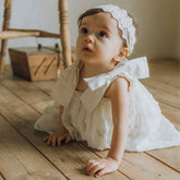 Baby Girl Swiss Dot Bow Cami Dress