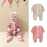 Baby Girl Wallpaper Flower Knit Romper