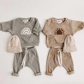 Baby Rainbow Sun Sweat Suit