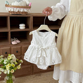 Baby Girl Hollow Lace Bodysuit Dress