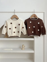 Baby Girl Autumn Flower Sweater