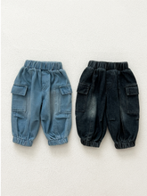 Baby Cargo Pocket Denim Joggers
