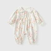 Baby Girl Tulip Lace Collar Romper