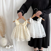 Baby Girl Big Bow Strap Dress