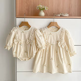 Girls Daisy Flower Bodysuit Dress