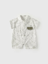 Baby Boy Jungle Stencil Shirt Romper