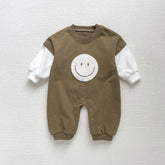 Baby Boy Happy Face Romper