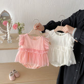 Baby Girl Ruffle Tulle Bodysuit Dress