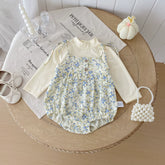 Baby Girl Mock Neck Shirt & Floral Bodysuit