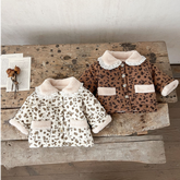 Baby Girl Vintage Floral Fleece Lined Jacket